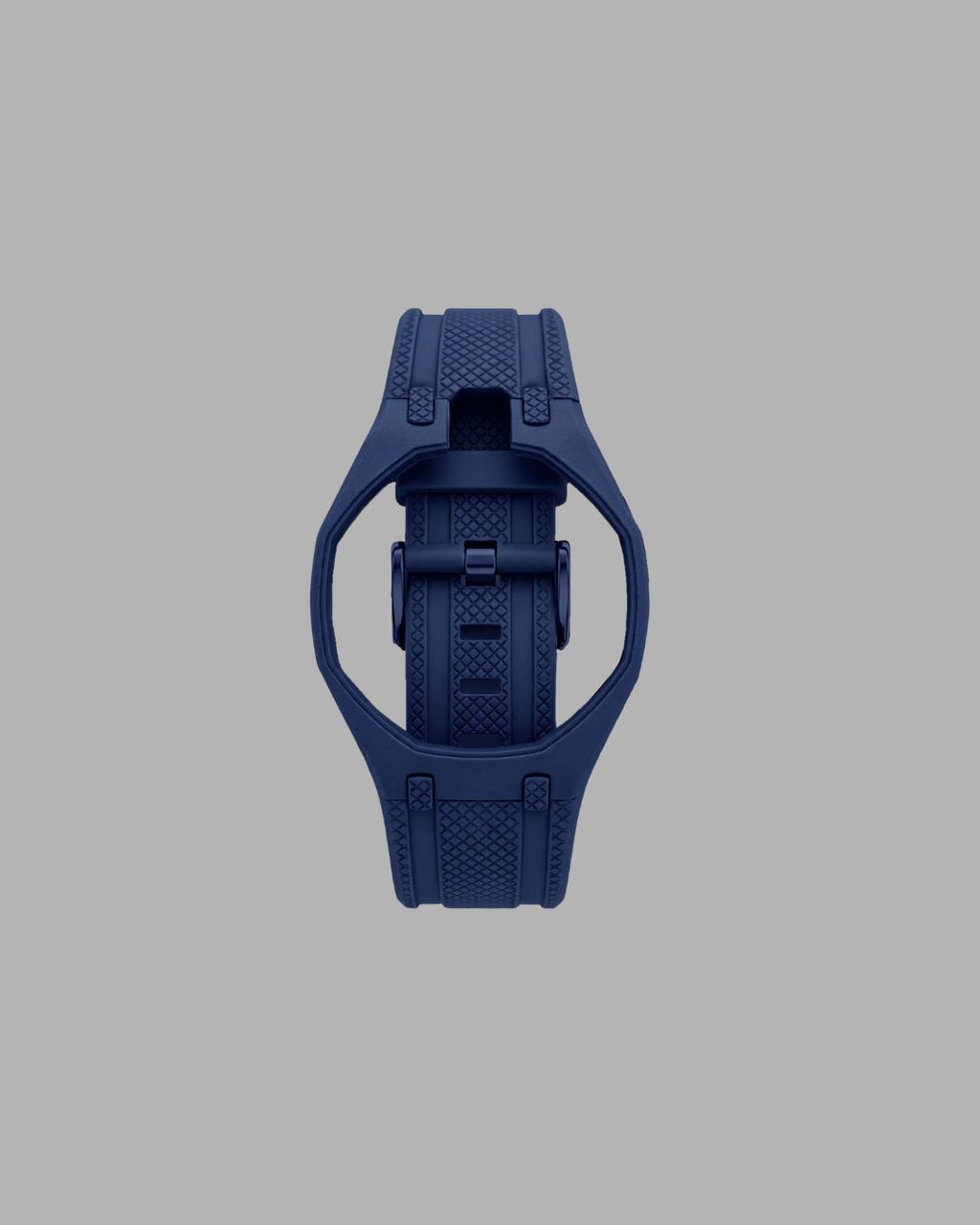 AP x Swatch Sportband Dunkelblau vertikale Krone