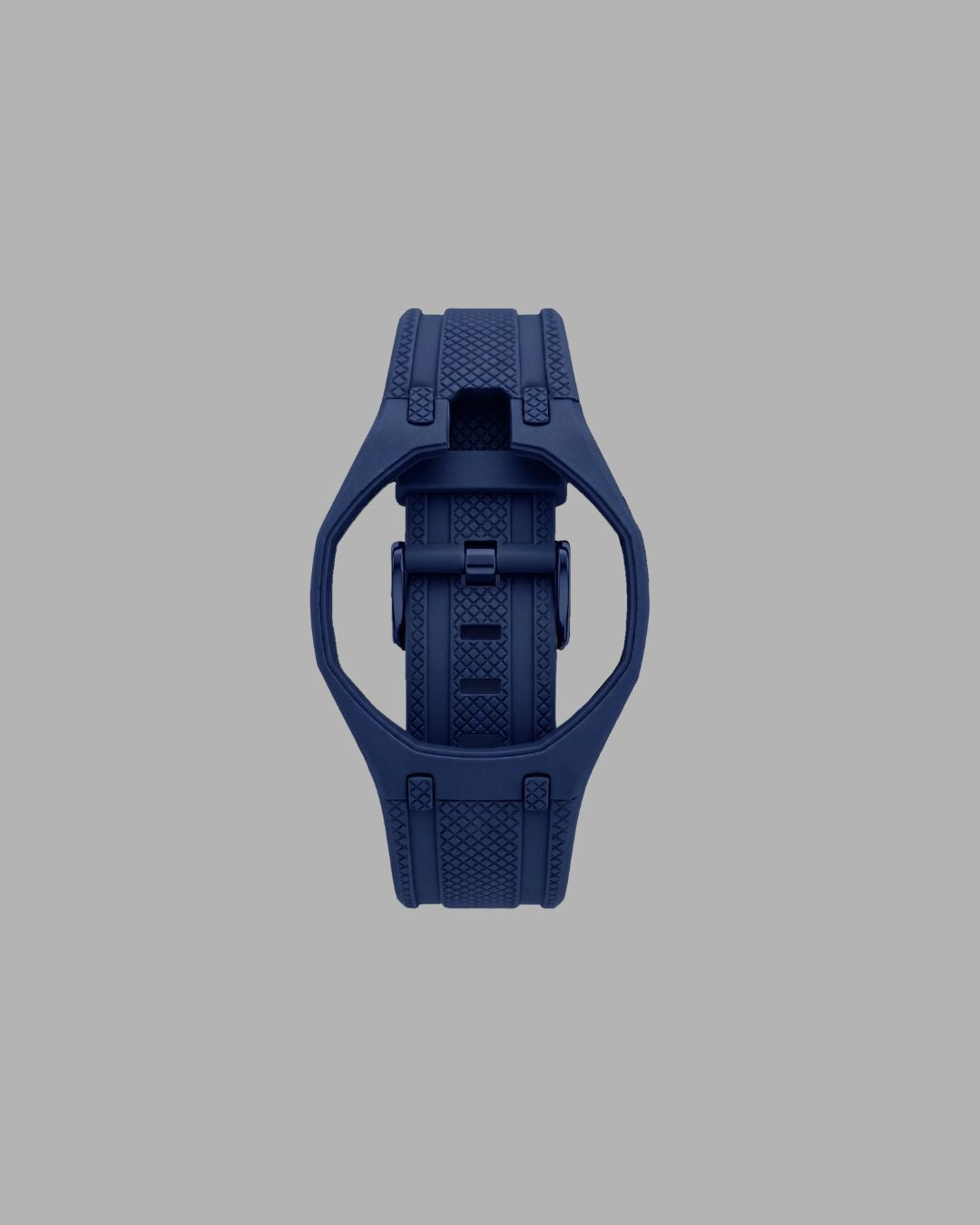 AP x Swatch Sportband Dunkelblau vertikale Krone