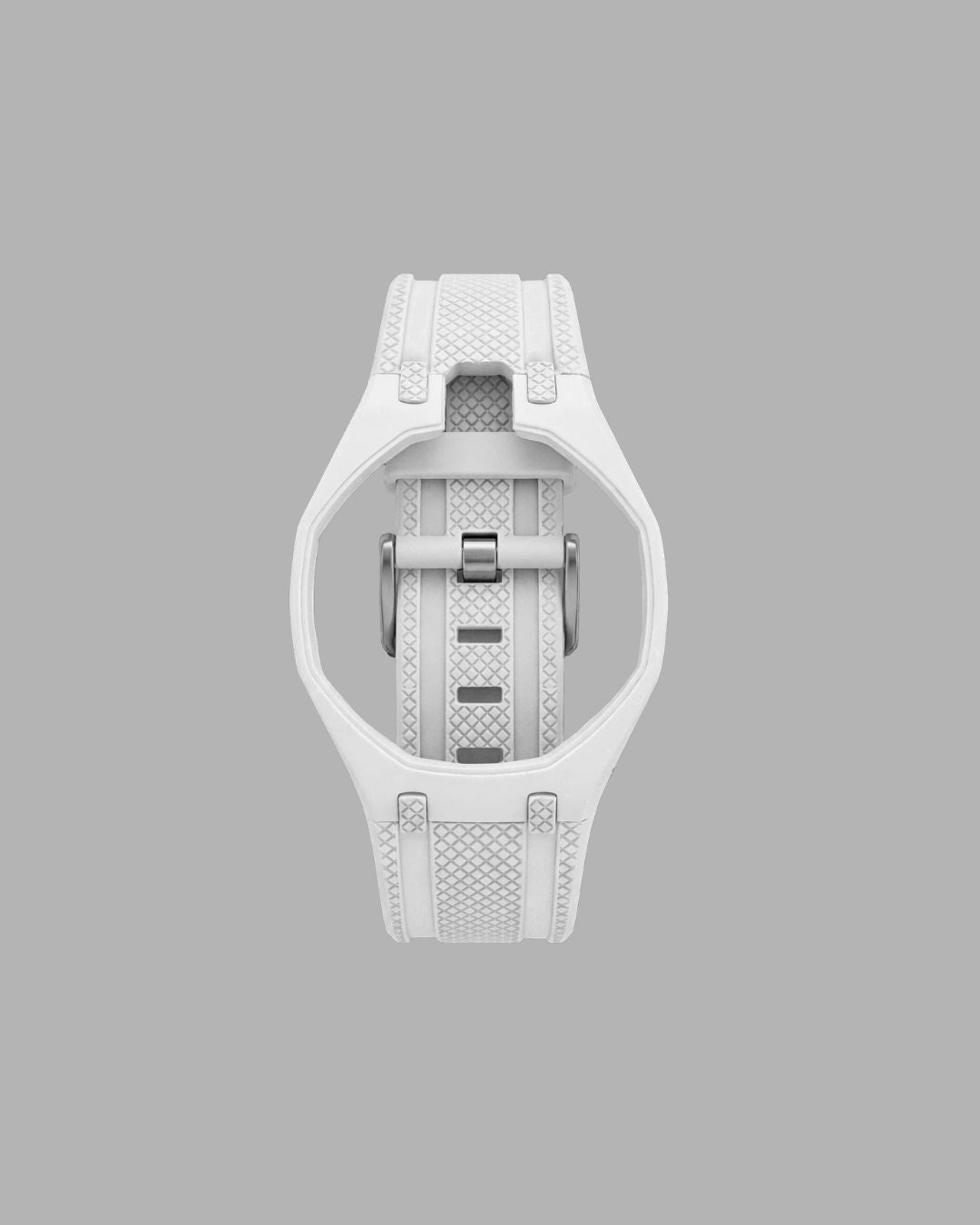 AP x Swatch Sportband weiss vertikale Krone