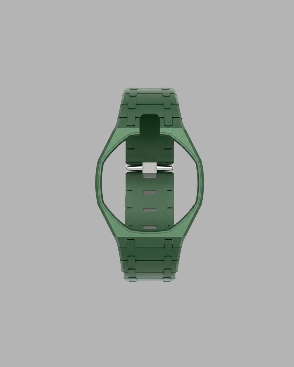 AP x Swatch Link Strap grün vertikale Krone