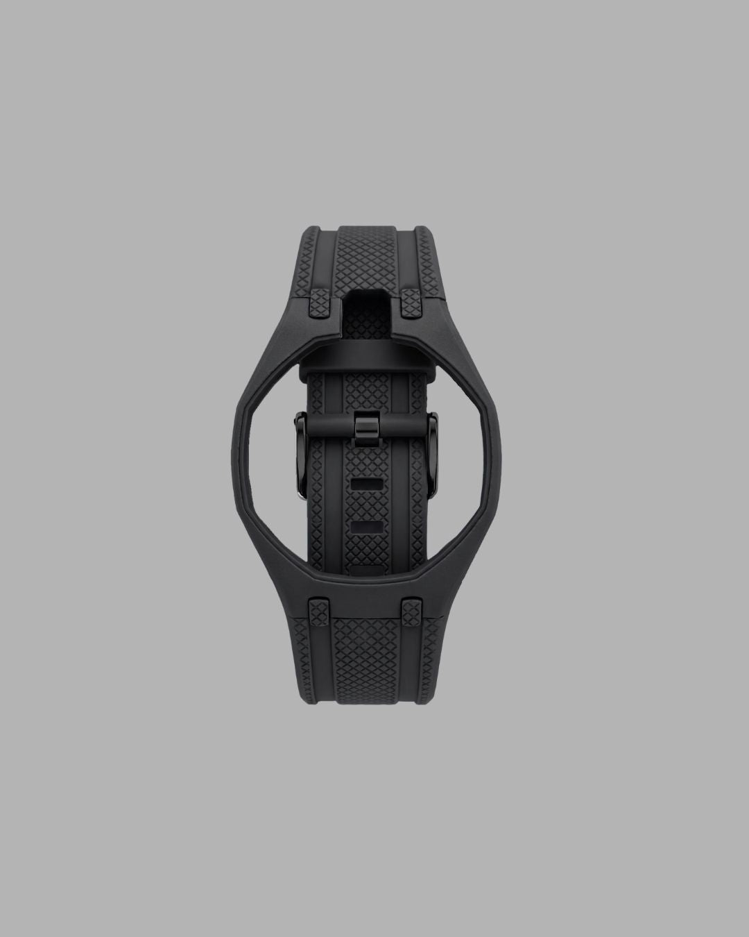 AP x Swatch Sportband schwarz vertikale Krone